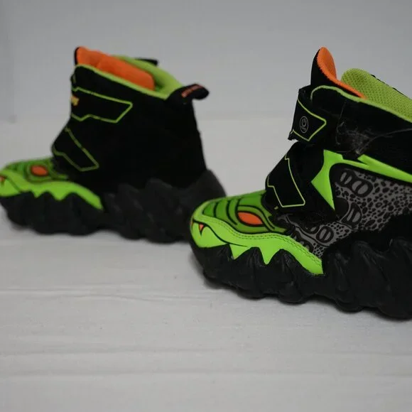 Toddler Boy Sketcher's Light Up Dinosaur Boots, Size 11, Water Resistant - Picture 8 of 11